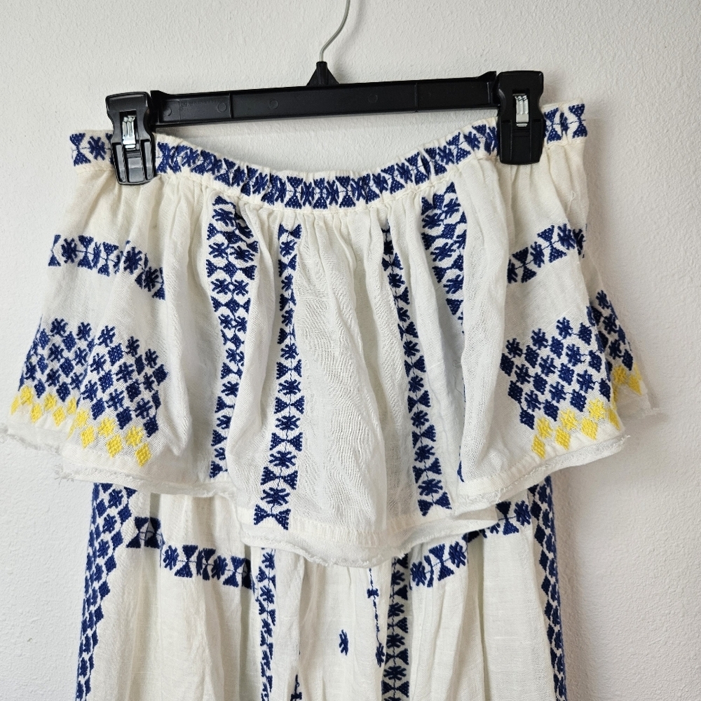Free People Wild Romance Embroidered Dress in Ivory Size Small - Picture 7 of 12